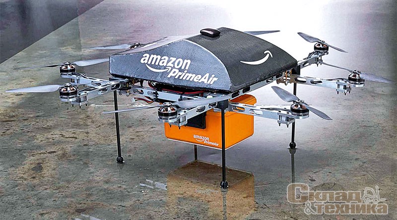 Квадрокоптер Amazon для доставки грузов