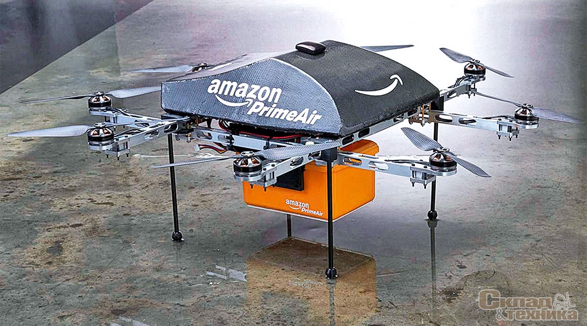 Квадрокоптер Amazon для доставки грузов