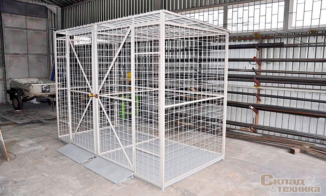 Клеть для хранения газовых баллонов