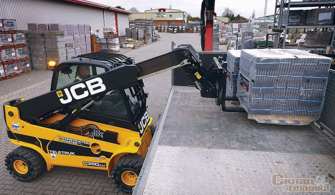 Гидростатический привод полноприводной модели JCB Teletruk TLT 35D 4x4