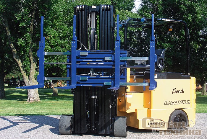 Погрузчик Bendi B 55 (г/п 2500 кг) с навесным оборудованием для обработки длинномерных грузов