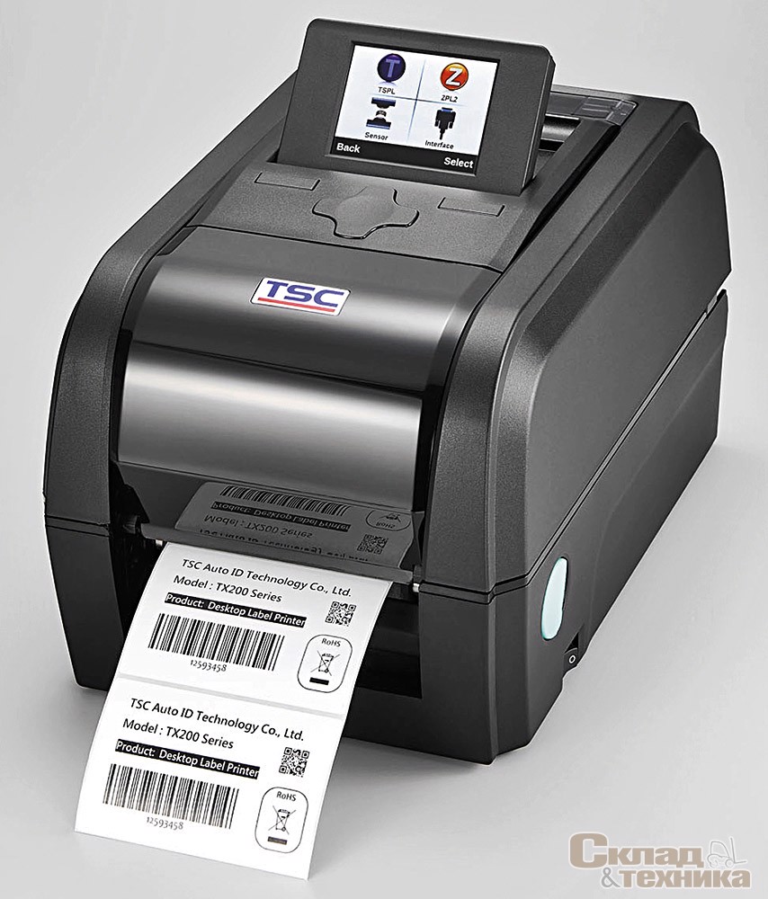 Термотрансферный принтер штрихкодов TSC TX200