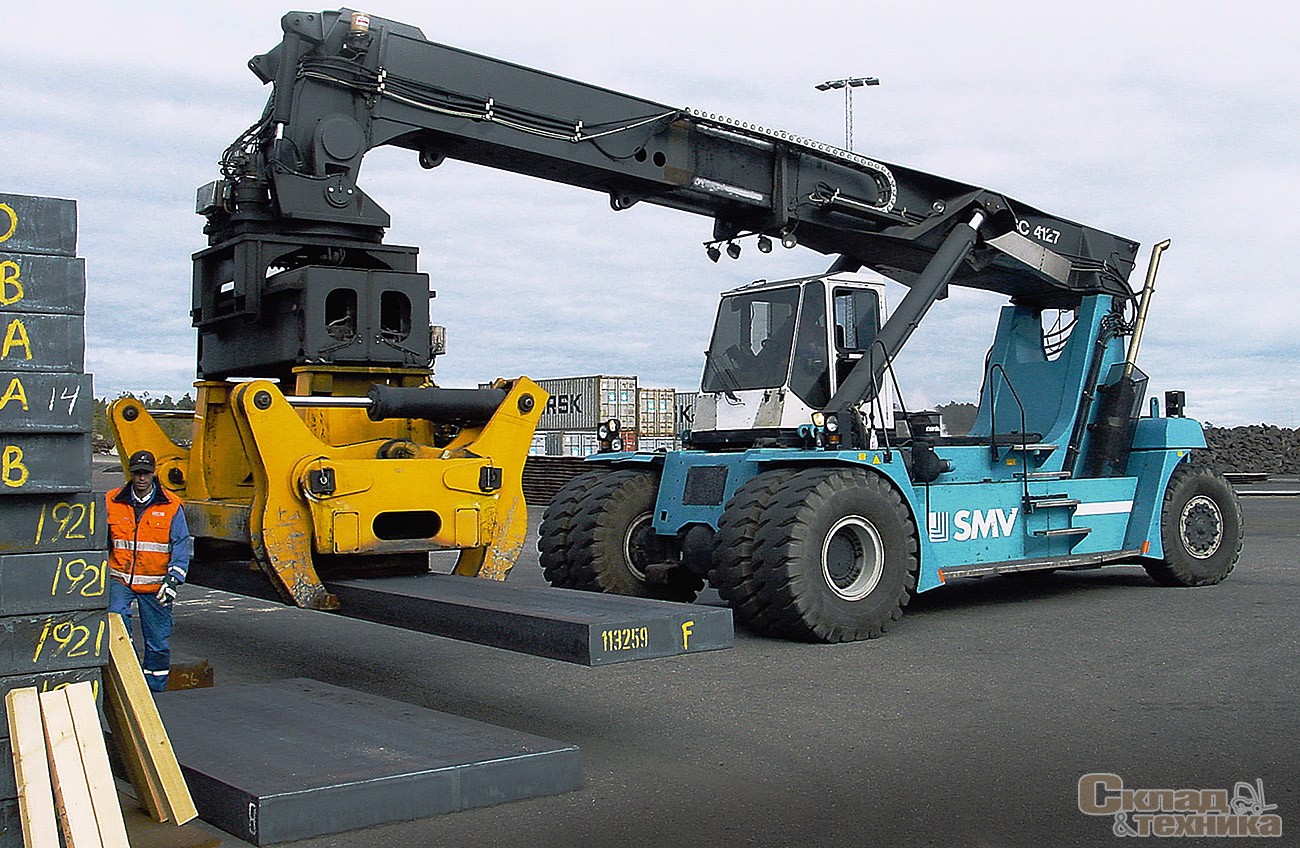 Ричстакер SMV SC 4127 с оборудованием с крабовым захватом для слябов