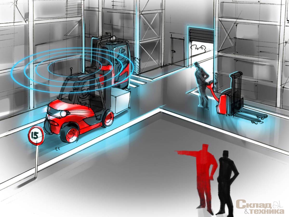 Новая система помощи операторам Zone Intelligence, разработанная компанией Linde Material Handling, позволяет менеджерам парка техники определить специфические зоны в складах и зонах транспортировки продукции, в которых скорость погрузчиков автоматически снижается.